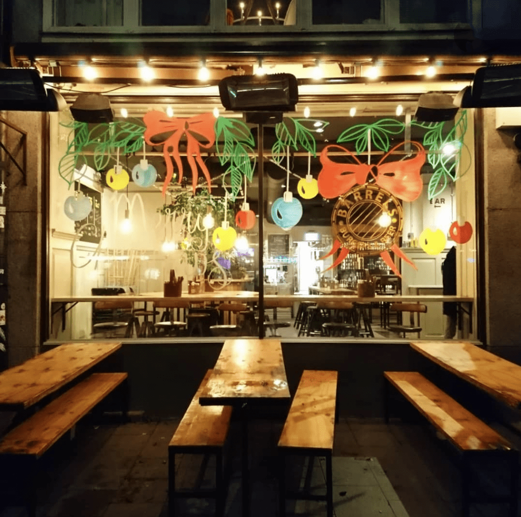 Best Burger Stockholm - Outside area of Barrels Burger restaurant