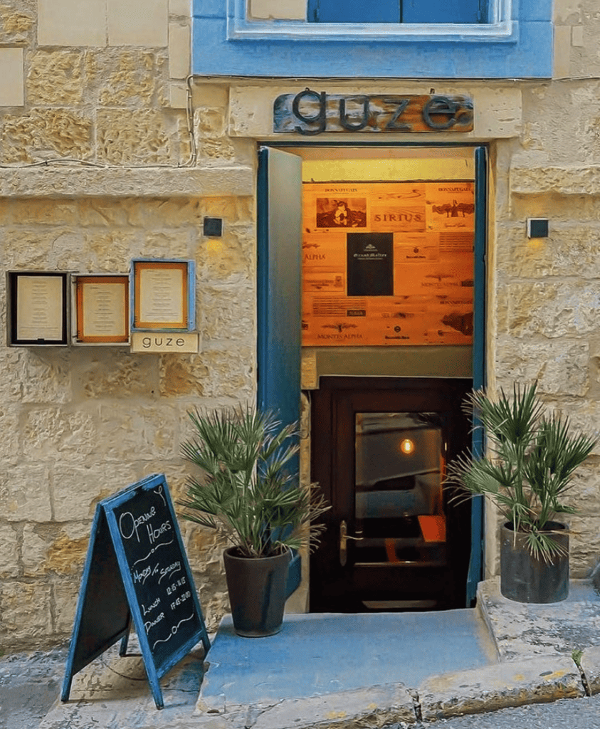 Best romantic restaurants in Malta -outside Guze 