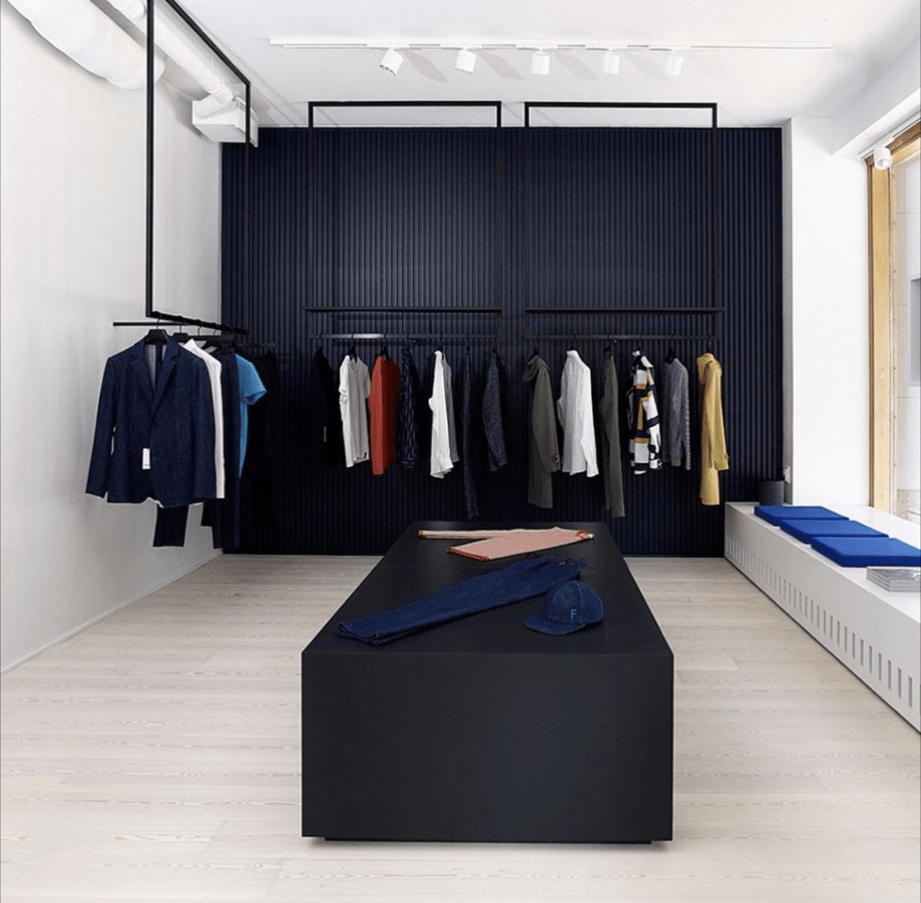 Inside Frenn store Helsinki 