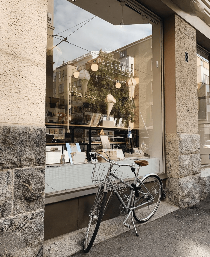 Front of Papershop store Helsinki 