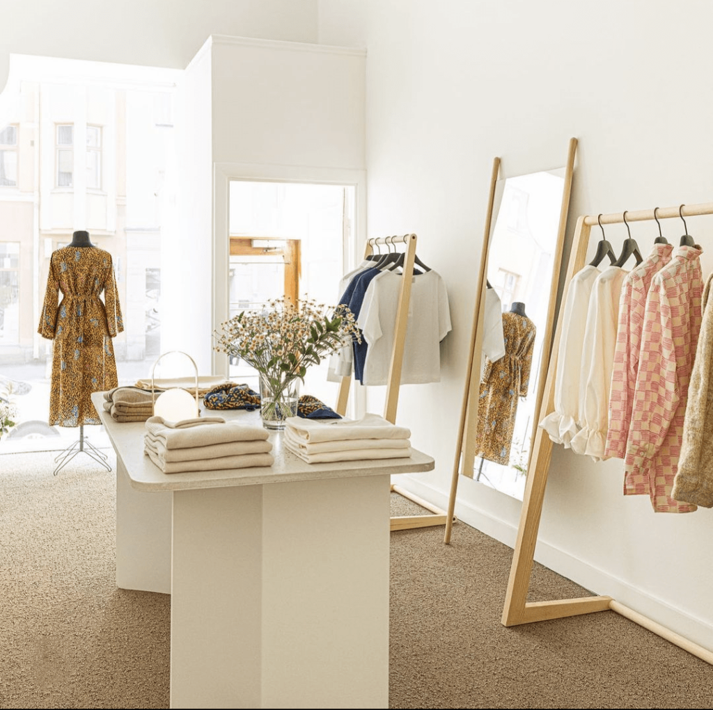 inside Samuji shop: Helsinki shopping 