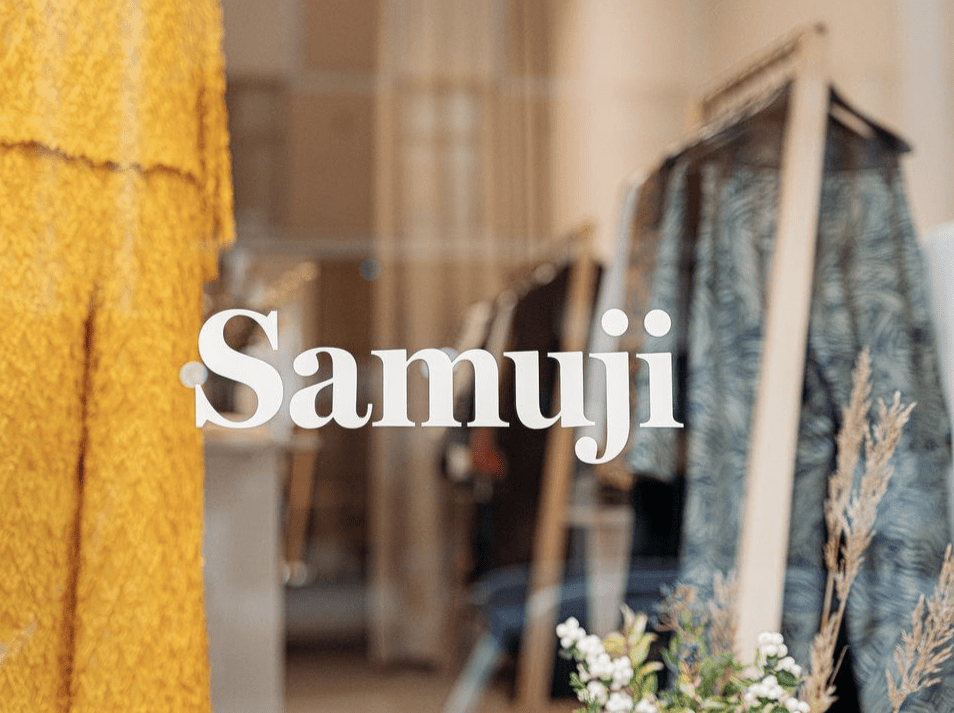 Outside Samuji shop Helsinki 