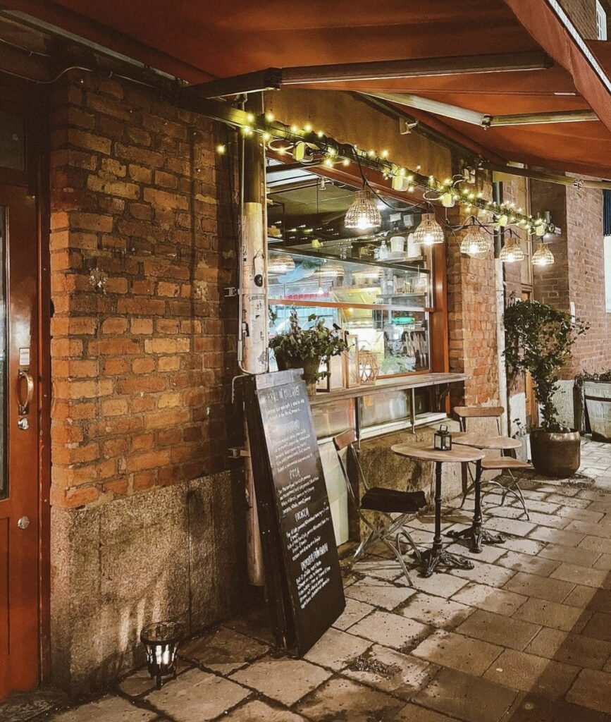 Outside Mellqvist Kaffebar Stockholm 